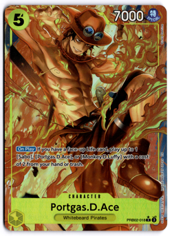 Portgas.D.Ace - PRB02-018 Alt Art Premium Booster The Best Vol 2. ENGLISH NM+ - Image 1