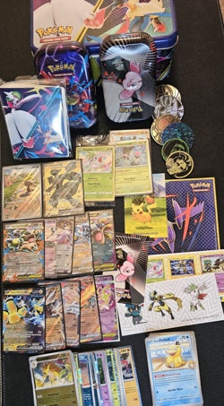 Pokemon TCG Card Lot EX Holo Promos Coins Tins Bundle Collection - Image 1