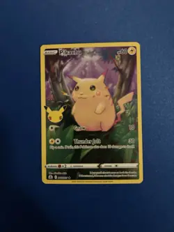 Pokemon TCG Celebrations Pikachu Holo Card 5/25 Rare - Image 1