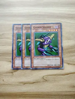Yu-Gi-Oh! - Cannon Soldier 3X - Complete Playset Of Common Cards - Image 1