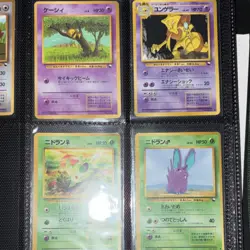 Pokemon TCG Mixed Card Lot - Abra, Kadabra, Nidoran Nidoran, 4 Cards - Image 1