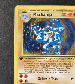 Machamp 8/102 Holo Rare 1st Edition Base Set Unlimited Pokemon Card 1999 Wotc - Image 2