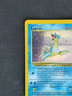 Lapras Fossil Set Holo 10/62 Rare Pokemon Card 1999 NM LP - Image 3