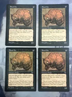 4x Blood Pet- Tempest- NM/LP- Mtg Magic The Gathering Cards- Playset - Image 1