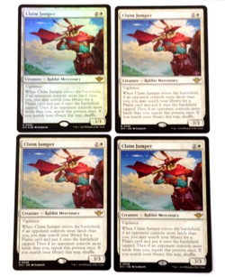 4x Claim Jumper - Outlaws of Thunder Junction (1 Foil/3 Regular) - EN - U 0091 - Image 1