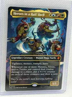 Heroes in a Half Shell (0006) (Borderless) Commander: Teenage Mutant Ninja... - Image 1