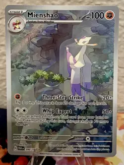 Pokemon TCG Mienshao 200/182 Sv04: Paradox Rift Illustration Rare NM - Image 1