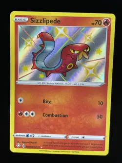 Sizzlipede SV018/SV122 Shining Fates Shiny Vault Holo Rare Pokemon TCG 2021 NM - Image 1
