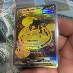 Pokemon TCG Iron Boulder ex 207/162 Temporal Forces Special Illustration Rare - Image 3