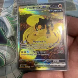 Pokemon TCG Iron Boulder ex 207/162 Temporal Forces Special Illustration Rare - Image 4