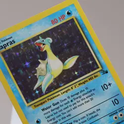 Pokemon TCG - Lapras 10/62 Fossil Holo Rare WOTC 1999 - EXC - Image 1