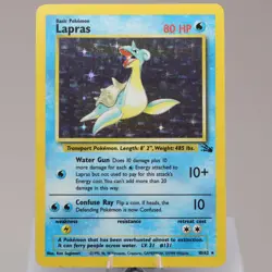 Pokemon TCG - Lapras 10/62 Fossil Holo Rare WOTC 1999 - EXC - Image 2