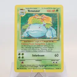 Pokemon TCG - Venusaur 15/102 Base Set Holo Rare WOTC - EXC - See Description - Image 2