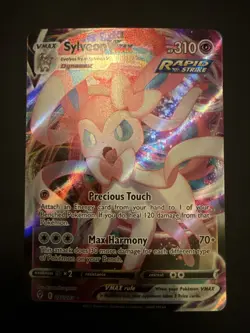 Pokemon TCG Sylveon Vmax Sword & Shield: Evolving Skies 075/203 Holo Ultra Rare - Image 1