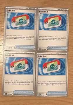 4x Poke Pad 081/088 x4 - NM Perfect Order Pokemon TCG Playset - Image 1
