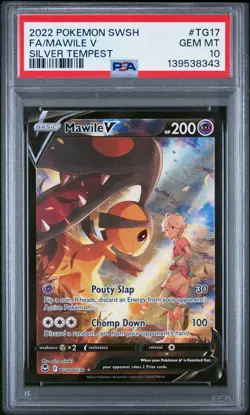 POKEMON MAWILE V SWSH Silver Tempest TG17/TG30 PSA 10 GEM MINT - Image 1