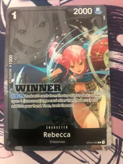 Rebecca (Winner Pack 2025 Vol. 2) OP04-092 One Piece Promotion Cards Foil - Image 1