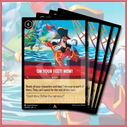 Disney Lorcana TCG: ON YOUR FEET! NOW! x4 Rare Into The Inklands 130/204 - Image 1