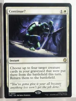 ContinueU ~ NM ~ Commander: Teenage Mutant Ninja Turtles ~ MTG ~ - Image 1