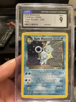 CGC 9 Pokemon Dark Blastoise Team Rocket 3/82 Holo Rare 2000 Graded Card - Image 2