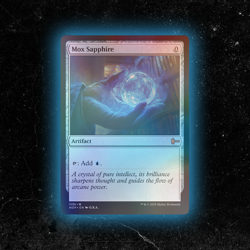 FOIL - Mox Sapphire - Custom Magic: The Gathering Card - High-Quality - Image 1