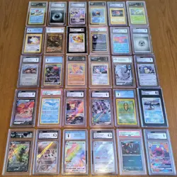 ✨HUGE Lot 30 Graded Pokemon Cards CGC PSA GMA BCCG Modern & Vintage Collection!✨ - Image 1