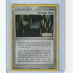Pokemon Trainer Card Strange Cave 2006 ex Legend Maker Reverse Holo Rare 77/92 - Image 1