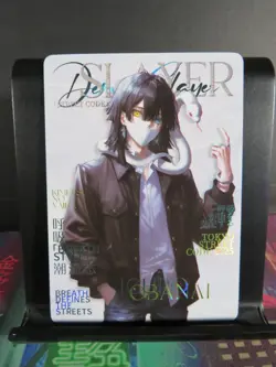 Iguro Obanai Magazine Card Demon Slayer Time Strata CCG Collectible - Image 1
