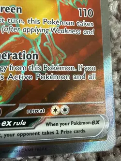 Pokemon Team Rockets Moltres EX Stamped 208/182 NM - Image 4
