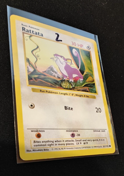 Pokemon TCG Rattata 61/102 Base Set Shadowless MP - Image 4