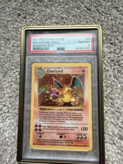 1999 Pokemon Shadowless Charizard Holo #4/102 PSA 8 - Image 3