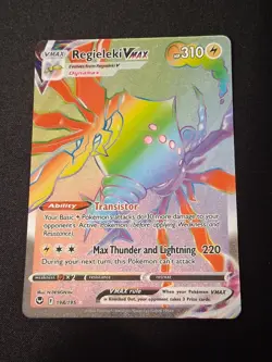 Regieleki VMAX 198/195 - Silver Tempest Rainbow Secret Rare - Pokemon TCG NM - Image 4