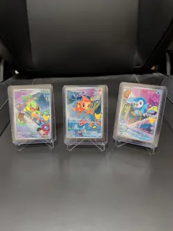 Pokemon 1st Partner Illustration Set Turtwig 040 Chimchar 041 Piplup 042 - Image 1