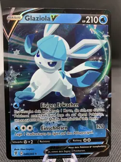 Glaziola V 040/203 Drachenwandel Holo Full Art Deutsch/German Pokemon Karte - Image 1