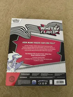 Pokemon Scarlet & Violet White Flare Binder Collection Sealed Box - Image 2