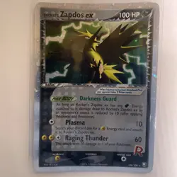 Pokemon TCG Rocket's Zapdos ex 106/109 Team Rocket Returns Holo Rare - MP - Image 1