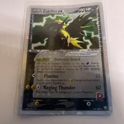 Pokemon TCG Rocket's Zapdos ex 106/109 Team Rocket Returns Holo Rare - MP - Image 2