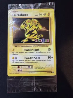 Pokemon - Electabuzz 41/108 Holo Toys R Us Sealed Promo #7 - Image 1