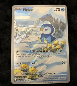 Pokemon TCG Piplup 098/094 Holo Phantasmal Flames Illustration Rare NM - Image 1