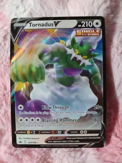 Pokemon Tornadus V 124/198 Swsh06: Sword & Shield - Chilling Reign Holo - Image 1
