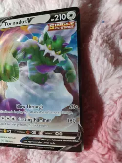 Pokemon Tornadus V 124/198 Swsh06: Sword & Shield - Chilling Reign Holo - Image 3