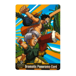 S5578 Dragon Ball x One Piece Jump Magazine 40th Anniversary Card Luffy M9 - Image 1