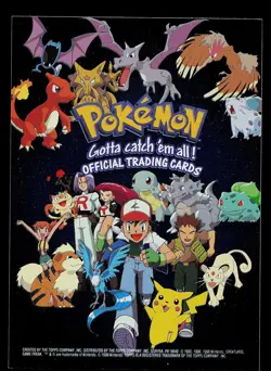 Pokemon Card - Pokemon Checklist Topps TV Animation Edition Foil Blue Logo - Image 1
