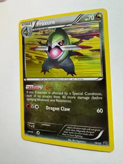 Pokemon Card Fraxure 14/20 Holo Rare Black White Dragon Vault Singles LP *BTX - Image 3