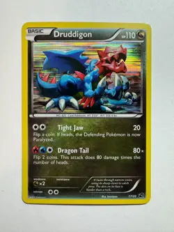 Druddigon Pokemon TCG Card 2012 Dragon Vault - 17/20 Holo *BTX - Image 1
