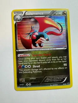 Salamence Pokemon Dragon Vault Holo Rare Card 8/20 LP *B* *BTX - Image 1