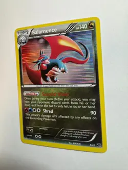 Salamence Pokemon Dragon Vault Holo Rare Card 8/20 LP *B* *BTX - Image 3