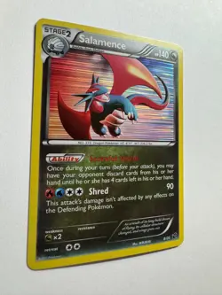 Salamence Pokemon Dragon Vault Holo Rare Card 8/20 LP *BTX - Image 2