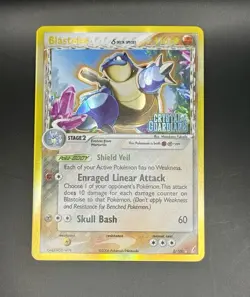 Blastoise Delta Species 2/100 Reverse Holo EX Crystal Guardians Pokemon Card - Image 1