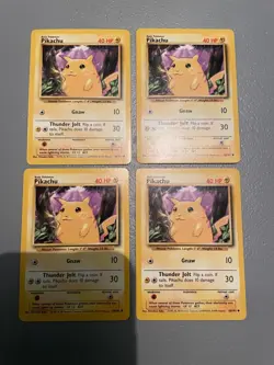 1 Pikachu Pokemon Card Base Set 58/102 Yellow Cheeks NM/LP FAST FREE SHIPPING! - Image 1